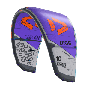 Dice SLS - Duotone Dice SLS LEI kite 10m in purple, light grey and orange