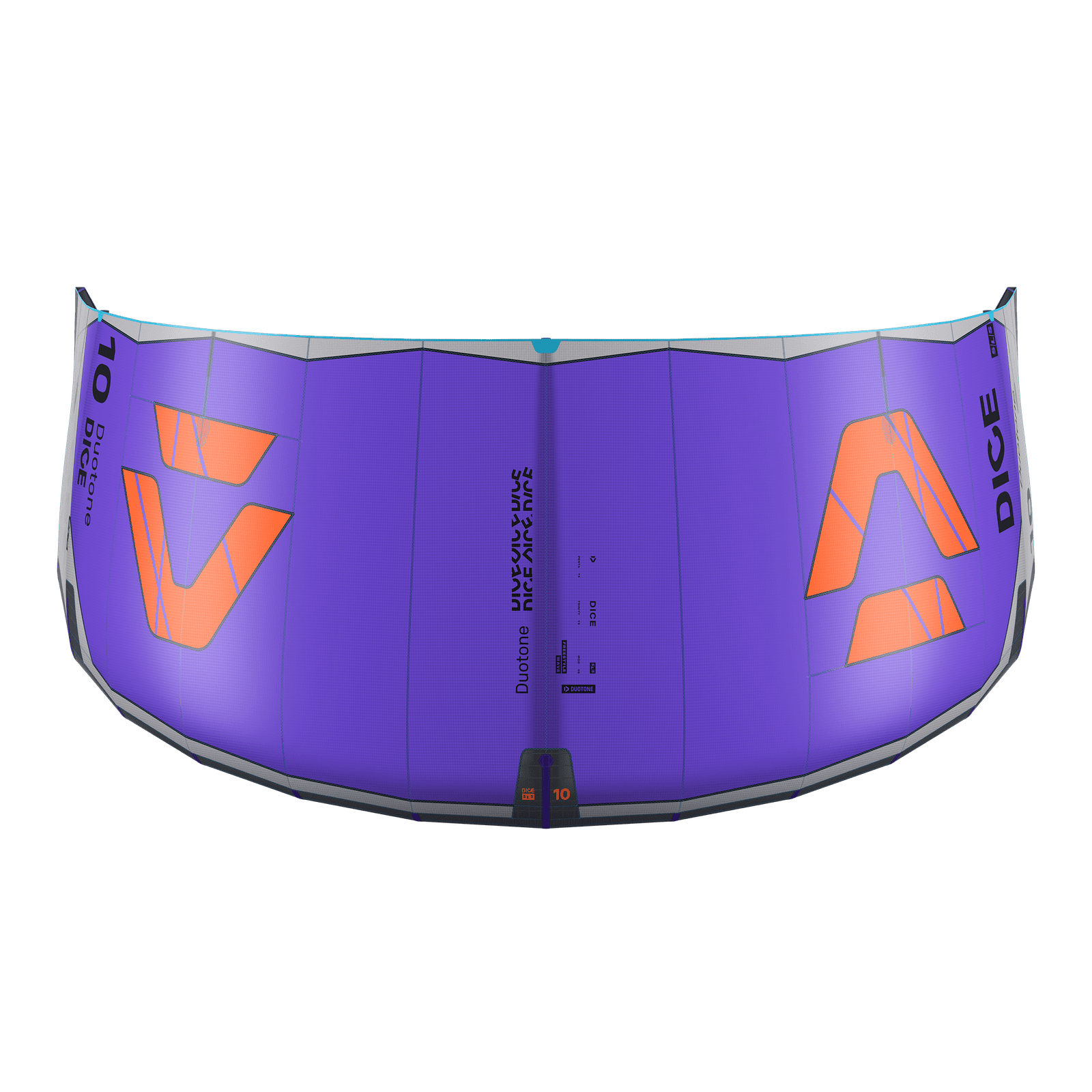 Dice SLS - Duotone Dice SLS LEI kite 10m in electric purple and orange – top view